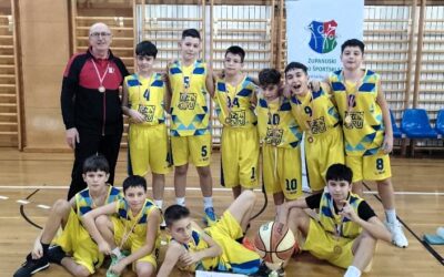 Mlađi košarkaši OŠ Eugena Kvaternika 3. na županijskom natjecanju