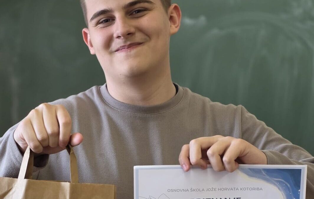 Prva nagrada za T. Dumanića na fotografskom natječaju “Joža Horvat” u kategoriji 5.-8. razreda